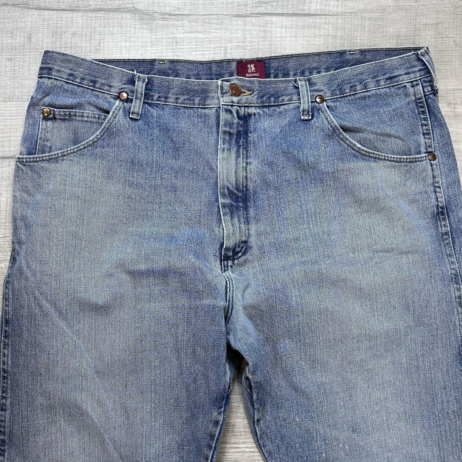 Wrangler Wrangler Cowboy Cut Relaxed Fit Blue Jeans Men's 40x32 Size US 40 / EU 56 - 3 Thumbnail