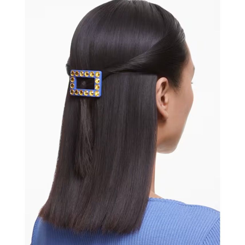 Swarovski Swarovski Hair clip Round cut, Rectangular shape, Blue Size ONE SIZE - 3 Thumbnail