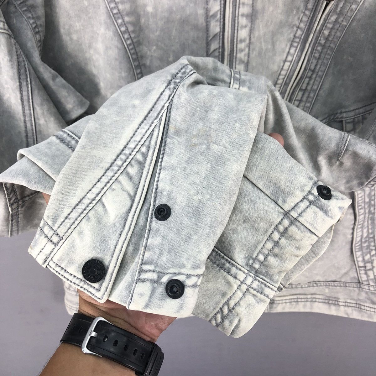 Japanese Brand Fieldcore X Nextworkerz X Cordura Acid Washed Biker Jacket Size US M / EU 48-50 / 2 - 13 Thumbnail