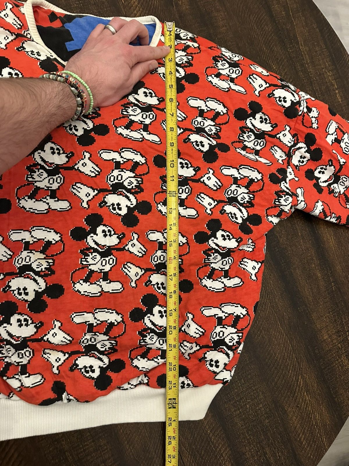 Disney Vintage Mickey Mouse Pixelated Reversible Sweatshirt-OS Size L / US 10 / IT 46 - 5 Thumbnail