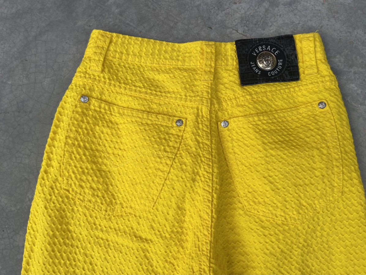 Versace Versace Pants Sunflower W24 L37 Made in Italy Mustard Fringe Size 24" / US 00 / IT 34 - 10 Thumbnail