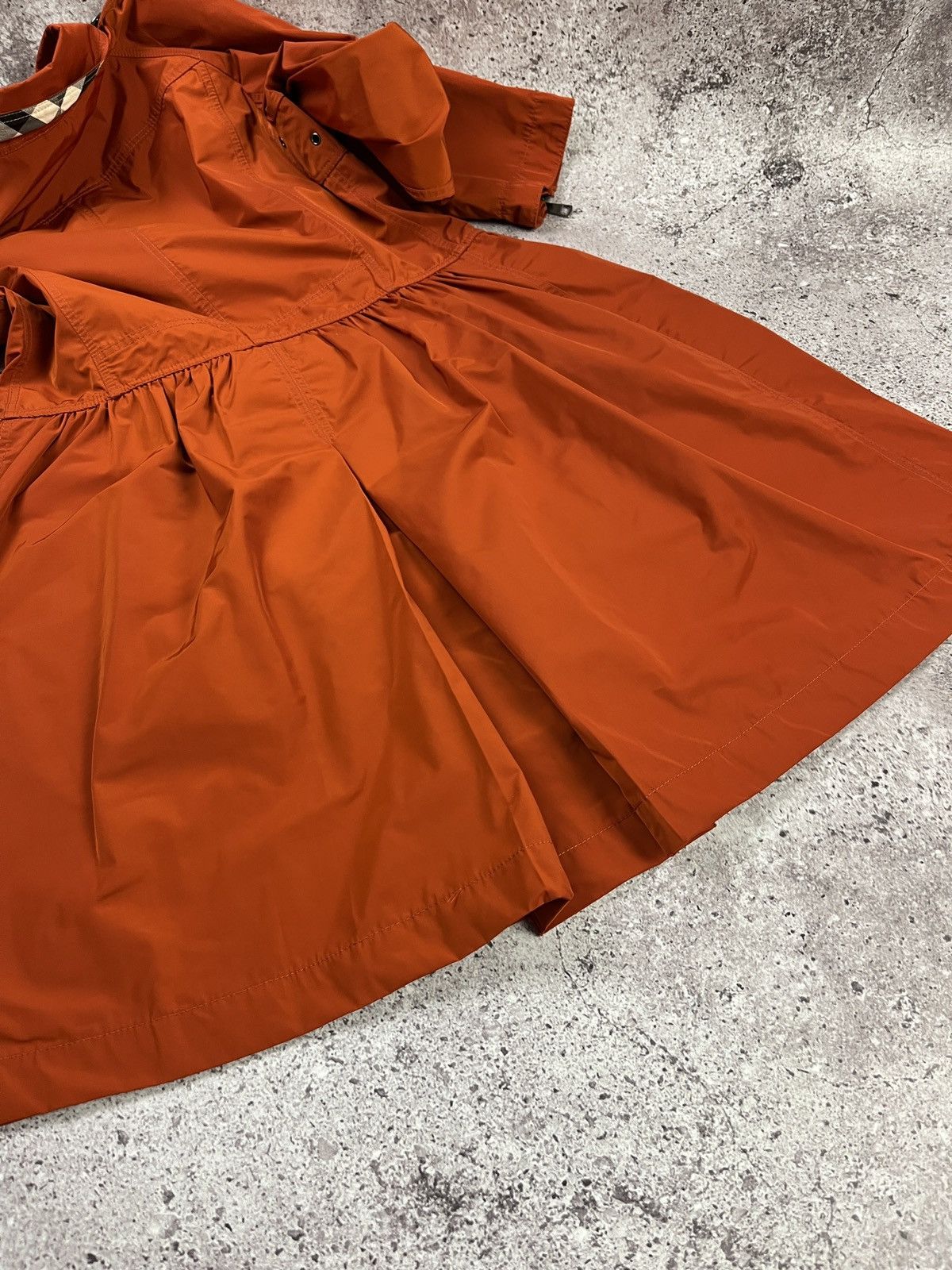 Burberry Burberry Brit Orange Trench Coat Nova Check Lightweight Size S / US 4 / IT 40 - 9 Thumbnail