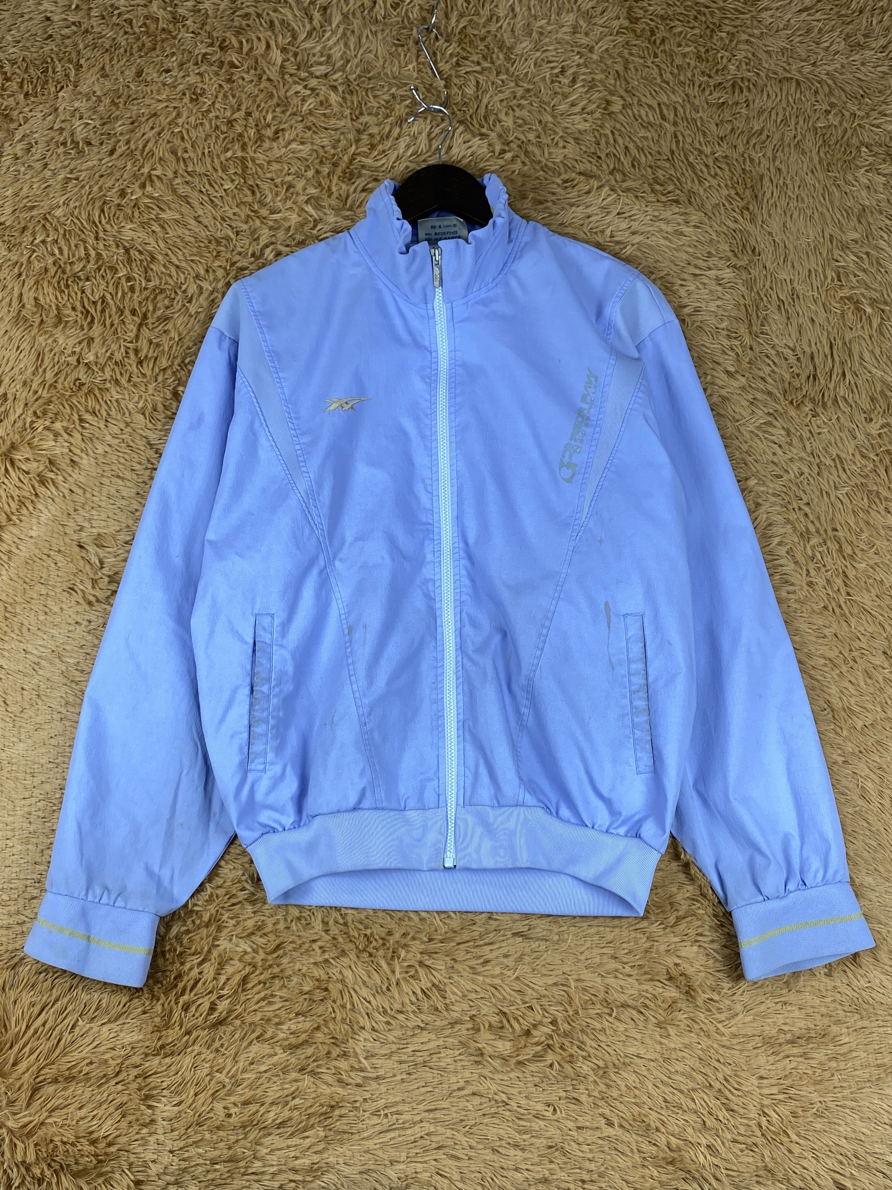 Asics Vintage Asics Windbreaker Running Zip Up Jacket J1825 Size US M / EU 48-50 / 2 - 1 Thumbnail