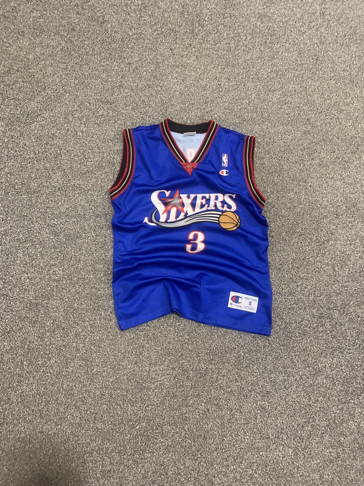 Champion × Vintage Vintage Champion NBA Sixers Iverson #3 Jersey Size US M / EU 48-50 / 2 - 1 Thumbnail
