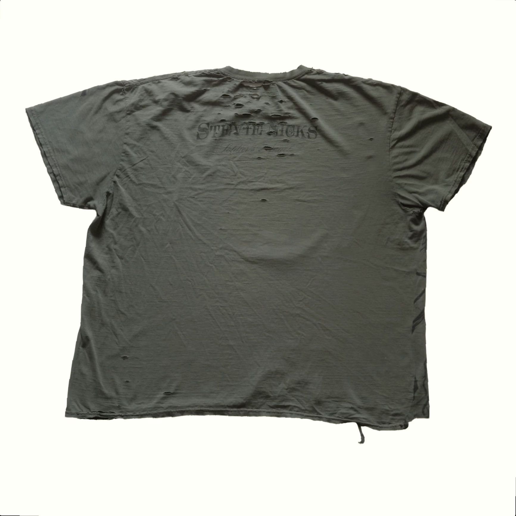 Anvil STEVIE NICKS VTG Y2K 90s RETRO DISTRESSED SOLDIERS ANGEL GREEN T SHIRT XL Mens Size US XL / EU 56 / 4 - 3 Thumbnail