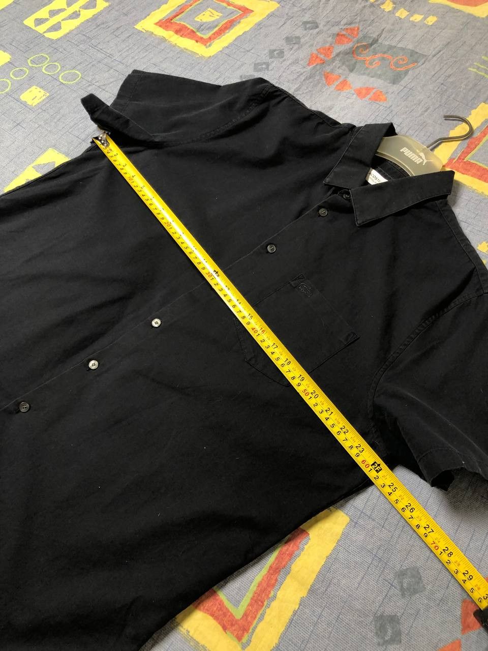 Lacoste Vintage short-sleeved shirt black Lacoste streetwear Size US S / EU 44-46 / 1 - 10 Thumbnail
