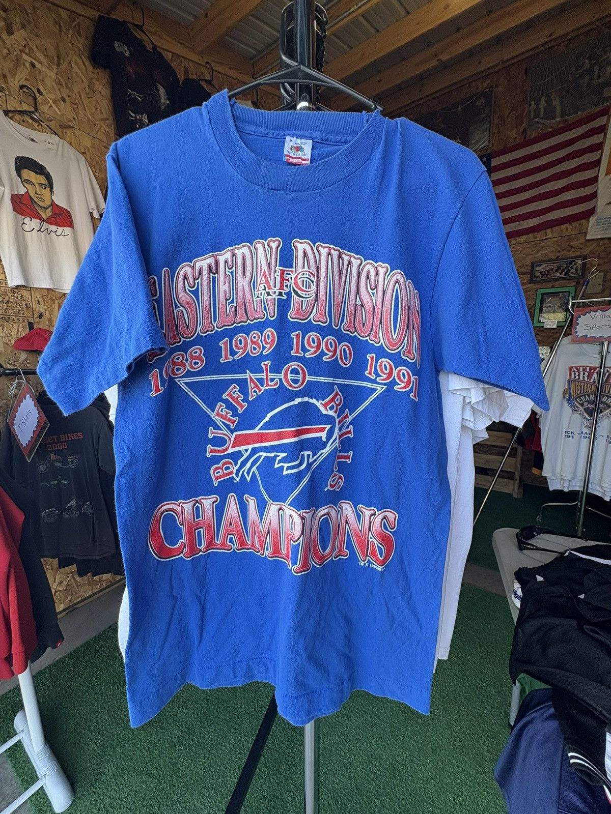 NFL Vintage 1991 Buffalo Bills East Division Champions T-Shirt Size US M / EU 48-50 / 2 - 1 Thumbnail
