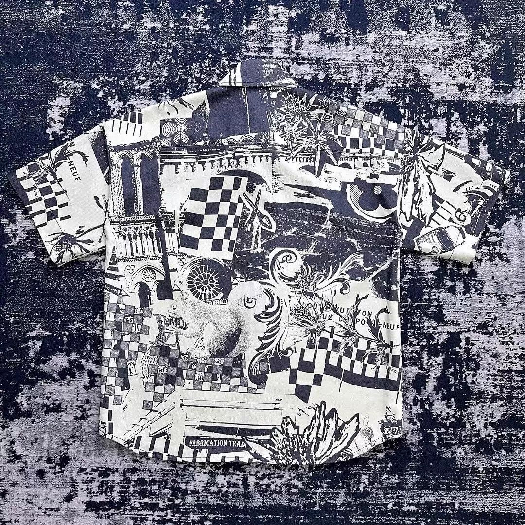 Louis Vuitton LV 1972 monogram print denim short-sleeve shirt S Size US S / EU 44-46 / 1 - 6 Thumbnail