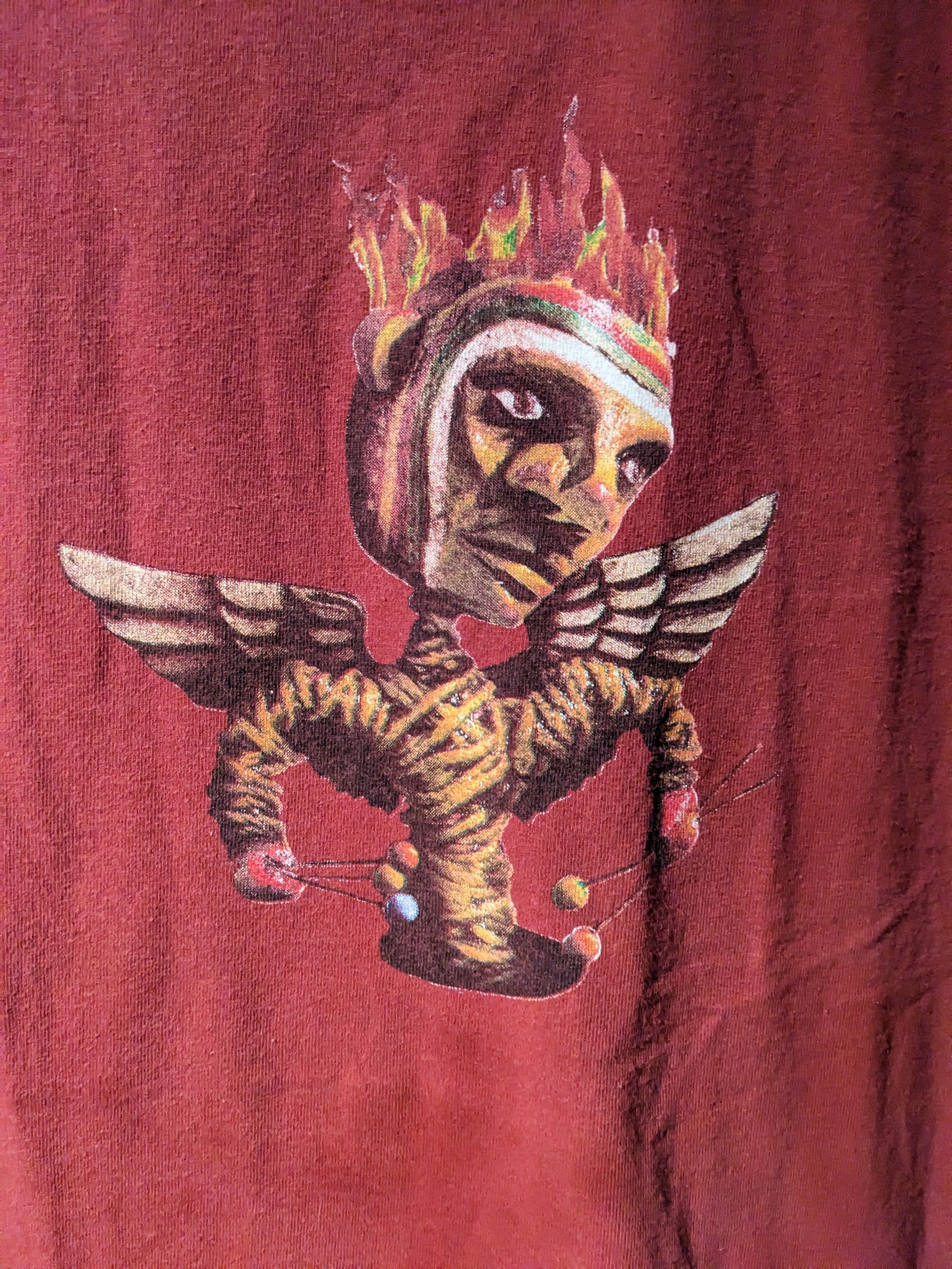 Band Tees × Vintage Vintage Gov't Mule Deja Voodoo Band Tour Red X-Large T-Shirt Size US XL / EU 56 / 4 - 2 Thumbnail