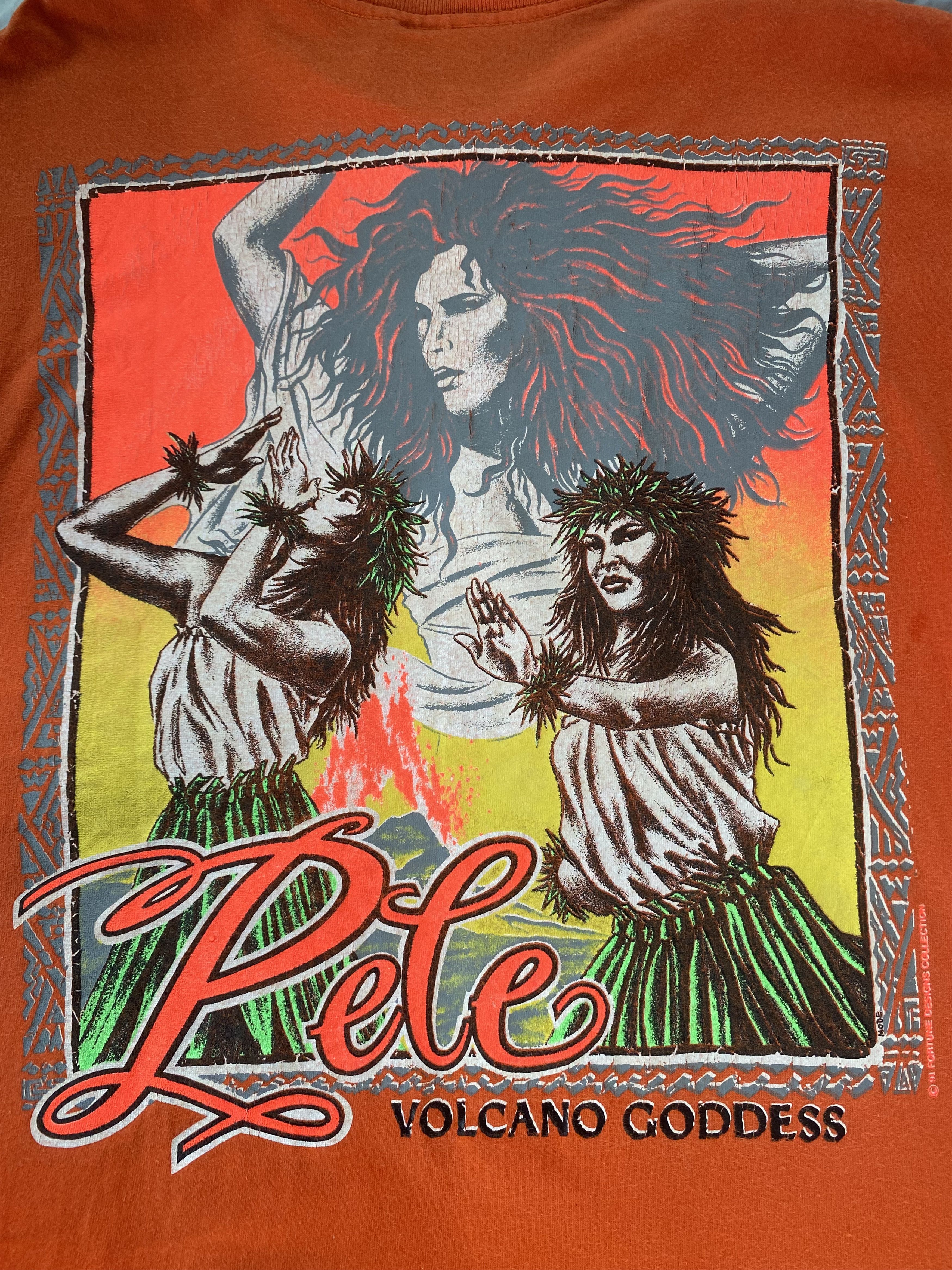 Vintage 90’s Hawaiian Strength Pele Volcanoes Goddess Shirt Size US M / EU 48-50 / 2 - 7 Thumbnail