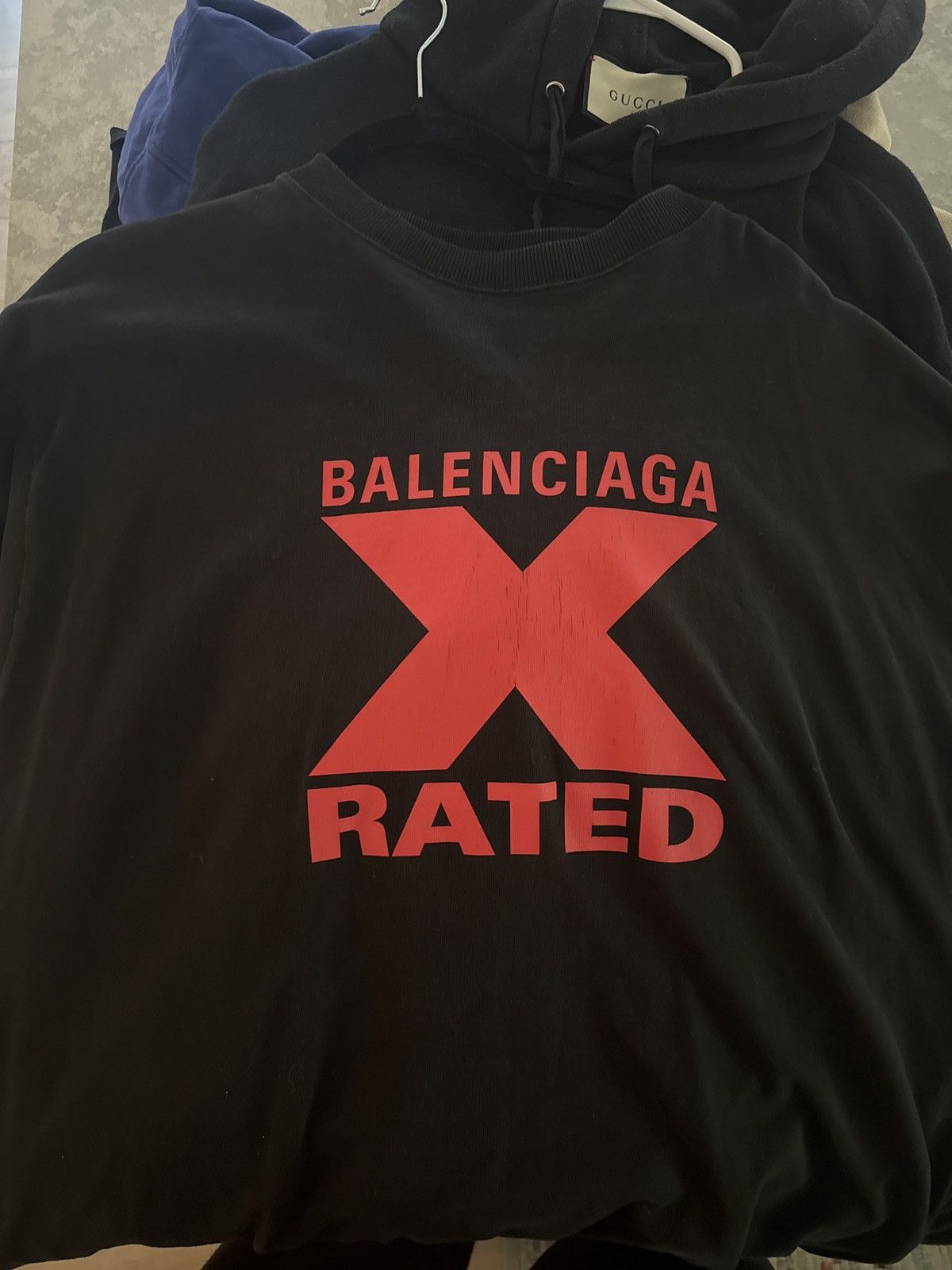 Balenciaga Balenciaga X Rated Tshirt XXL Size US XL / EU 56 / 4 - 1 Thumbnail
