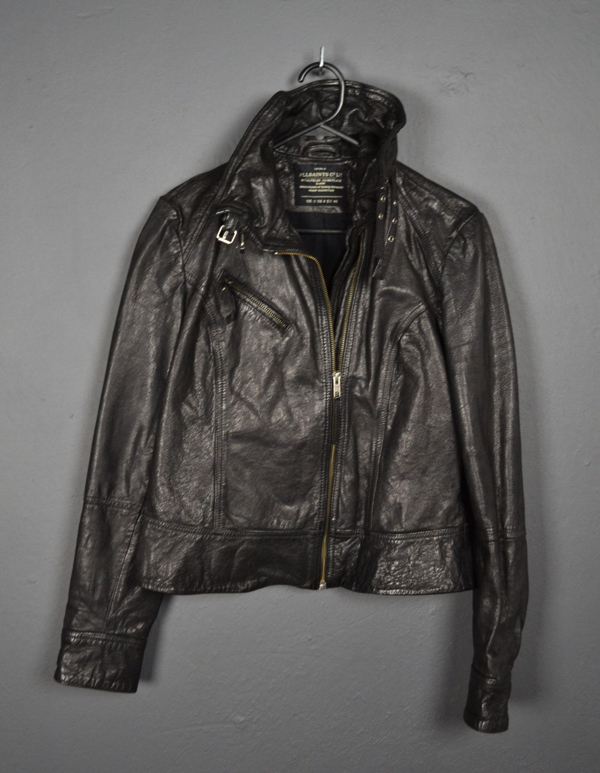 Allsaints All Saints Belvedere Leather Biker Jacket 8 US Size M / US 6-8 / IT 42-44 - 1 Thumbnail