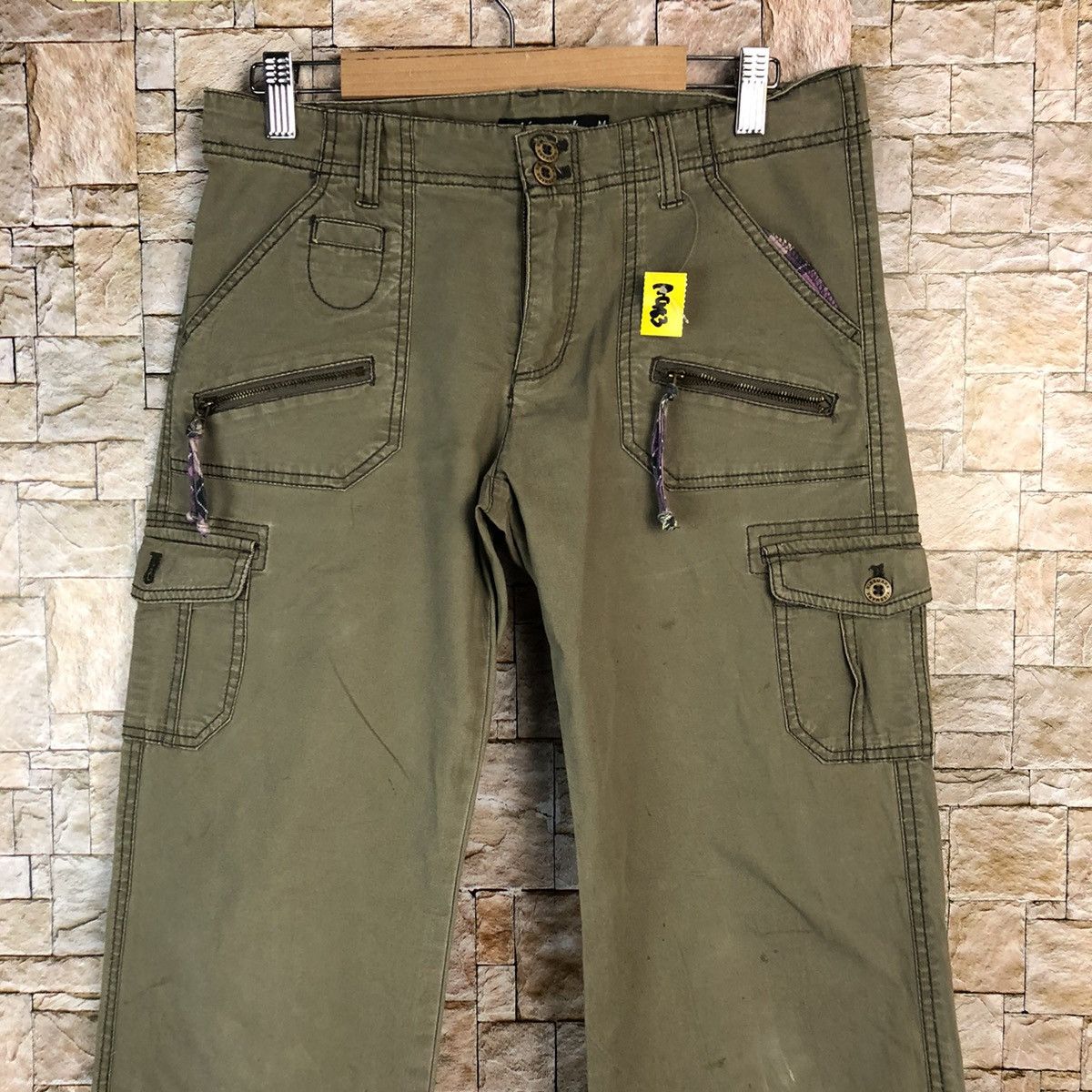 Japanese Brand Kiss Mark Cargo utility tactical Multipocket Pants #A983 Size 27" / US 4 / IT 40 - 5 Thumbnail
