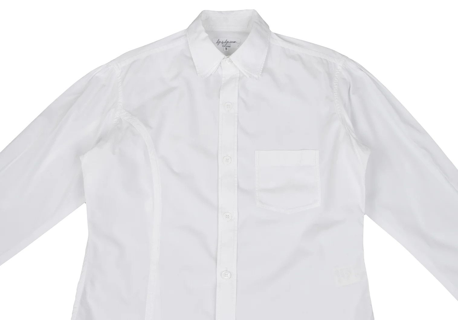 Yohji Yamamoto Yohji Yamamoto Cotton Layered Collar Design Shirt Size US S / EU 44-46 / 1 - 2 Thumbnail
