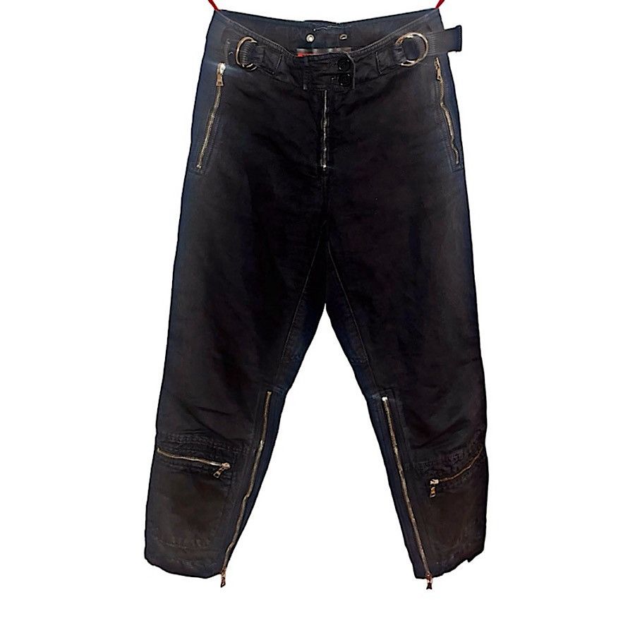 Authentic Vintage Prada '90's Archive Zip Hem Cropped Pants