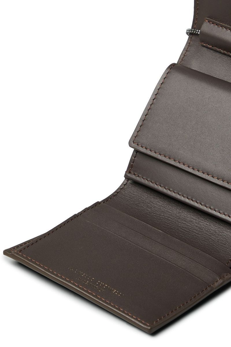 Brunello Cucinelli o1la1rc1a0425 Size: OS/Leather Wallet in Marron Size ONE SIZE - 4 Thumbnail
