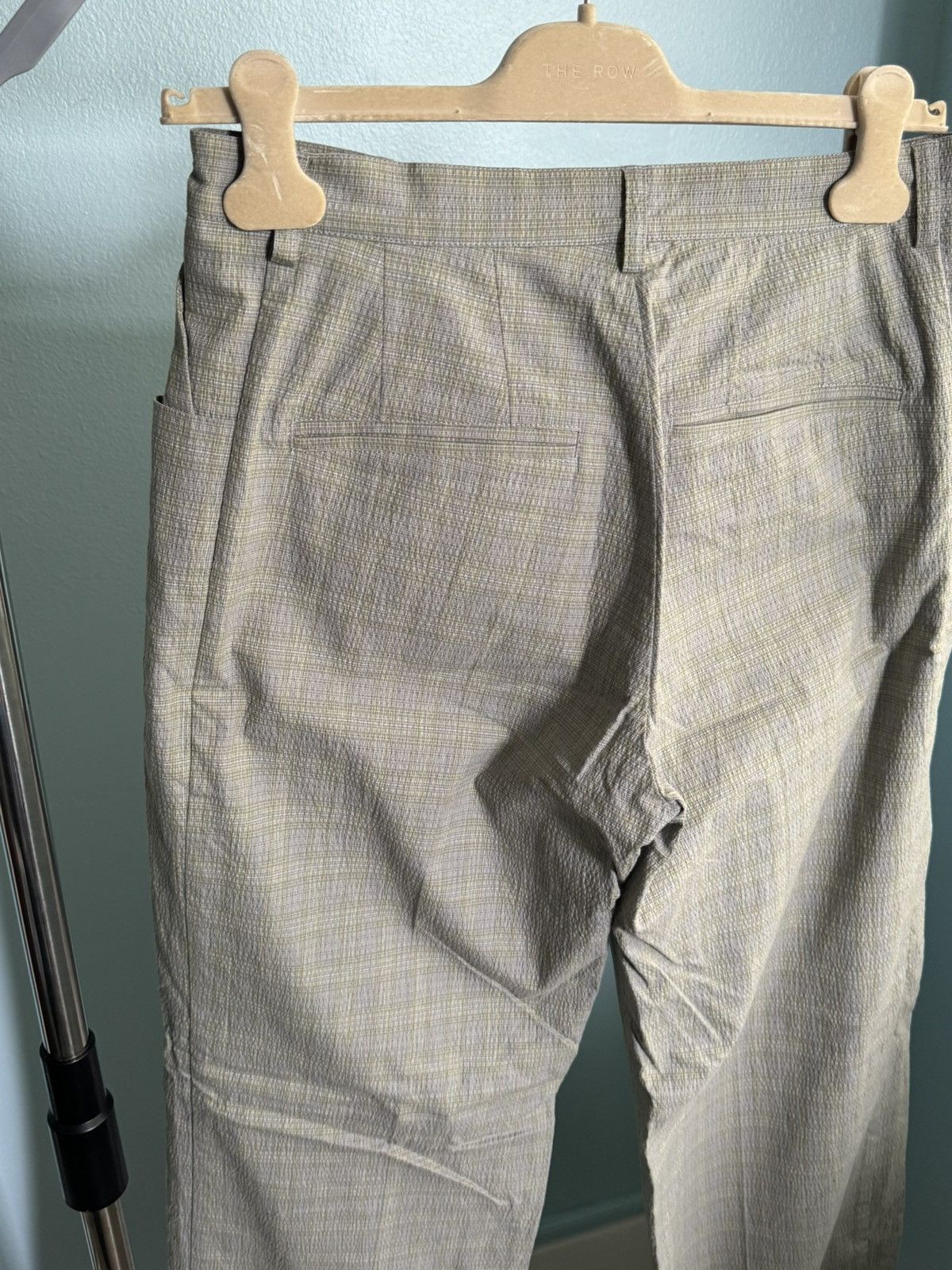 Kiko Kostadinov Yellow Check Reversible Orma Trousers Size US 29 - 4 Thumbnail