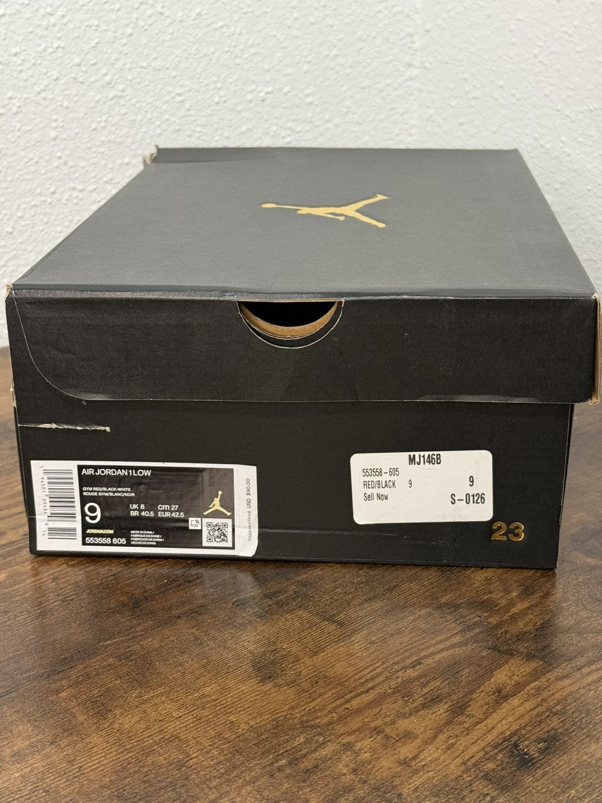 Jordan Brand × Nike Nike Air Jordan 1 Low Reverse Bred Pebbled Swoosh size 9 Size US 9 / EU 42 - 7 Thumbnail