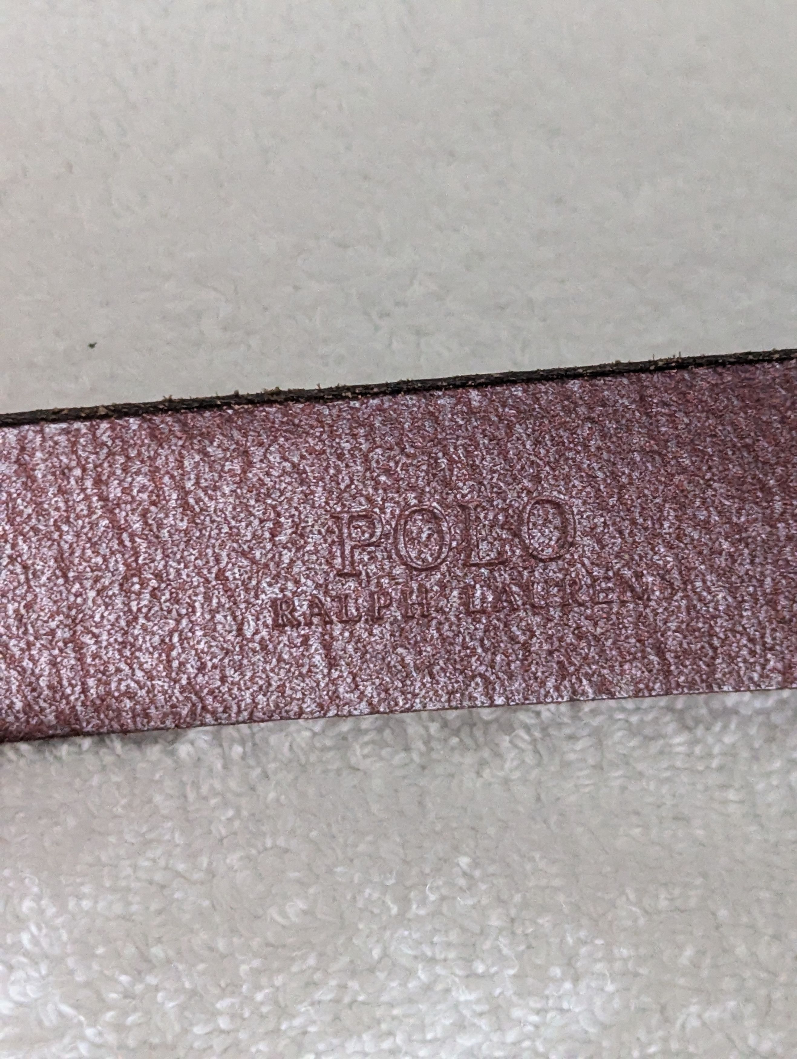 Polo Ralph Lauren Strong Leather Belt Size 38 - 2 Thumbnail