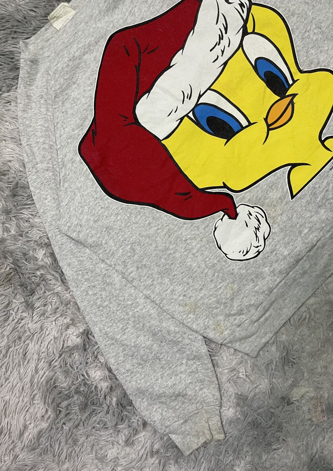 Vintage VINTAGE TWEETY BIRD SANTA CLAUS HAT CHRISTMAS SWEATSHIRT Size US XXL / EU 58 / 5 - 4 Thumbnail