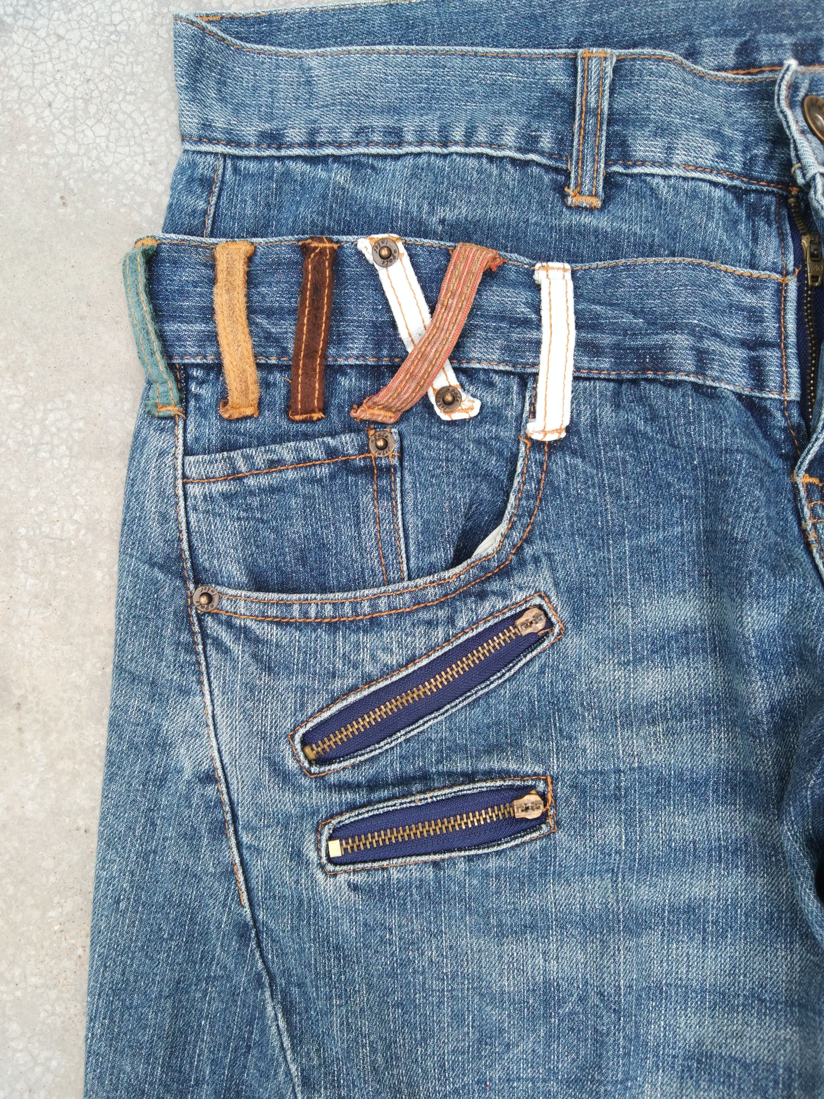 Japanese Brand Vintage Japanese Double Waist Engineered Jeans 32x34 Size US 32 / EU 48 - 6 Thumbnail