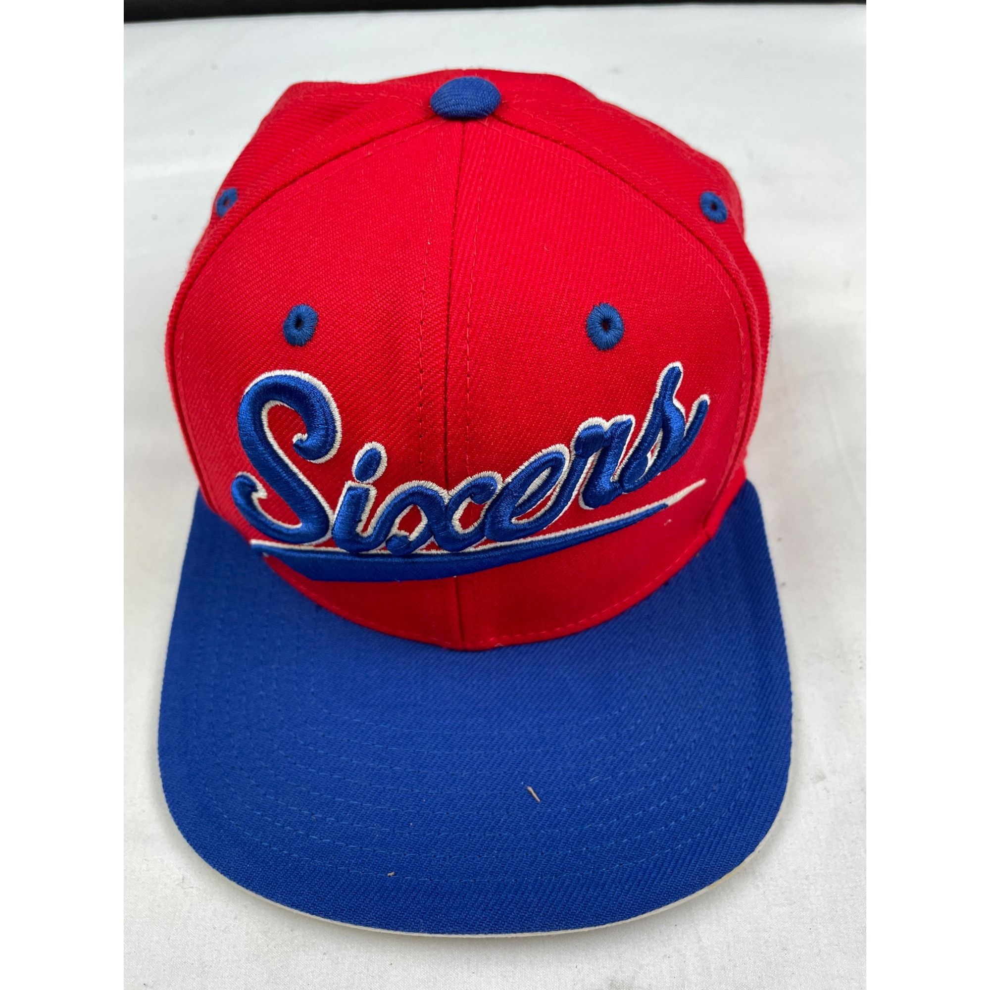 Mitchell & Ness Mitchell & Ness 76ers Red/Blue Unisex Hat /Cap Adjustable fi Size ONE SIZE - 1 Thumbnail