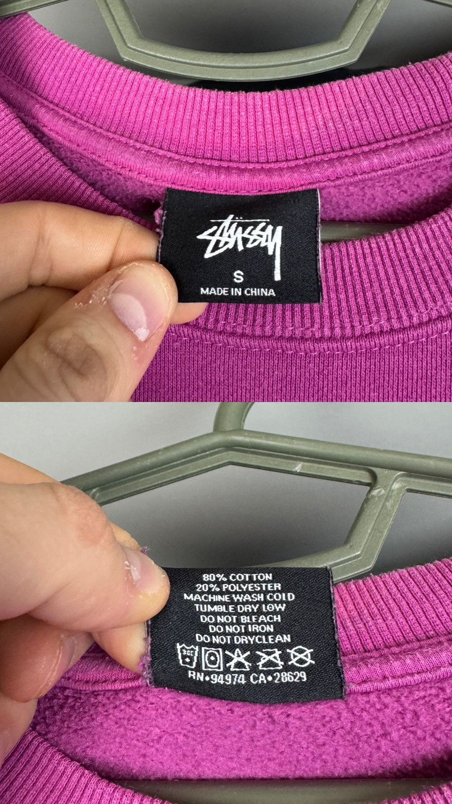 Stussy Stussy Basic Logo Crewneck Sweatshirt Graphic Pullover Size US S / EU 44-46 / 1 - 17 Thumbnail