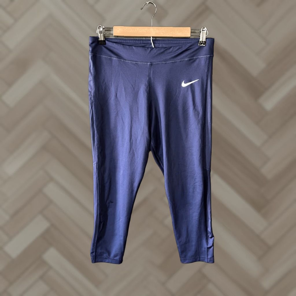 Nike Nike Sportswear Womens Leggings Capri Blue L XS? Wait. Size 36" / US 14 / IT 50 - 1 Thumbnail