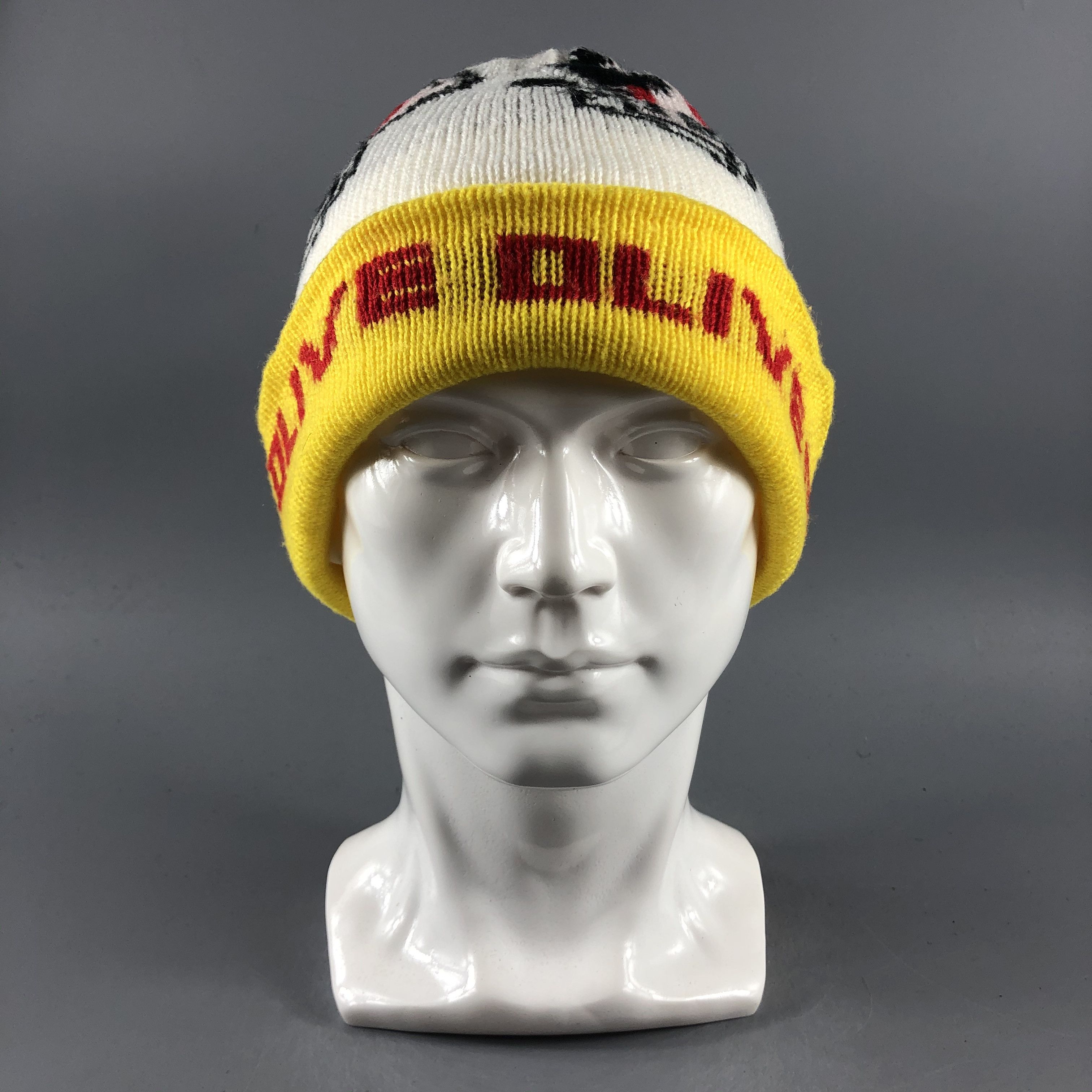 Olive × Vintage Olive Beanie Snow Hat Snow Cap -D143 Size ONE SIZE - 7 Thumbnail