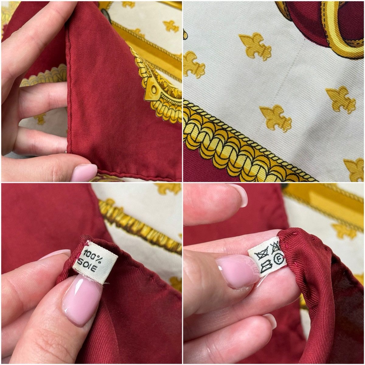 Hermes Vintage Hermes Silk Scarf Selles a Housse Carre 90 Rare 80s Size ONE SIZE - 10 Thumbnail