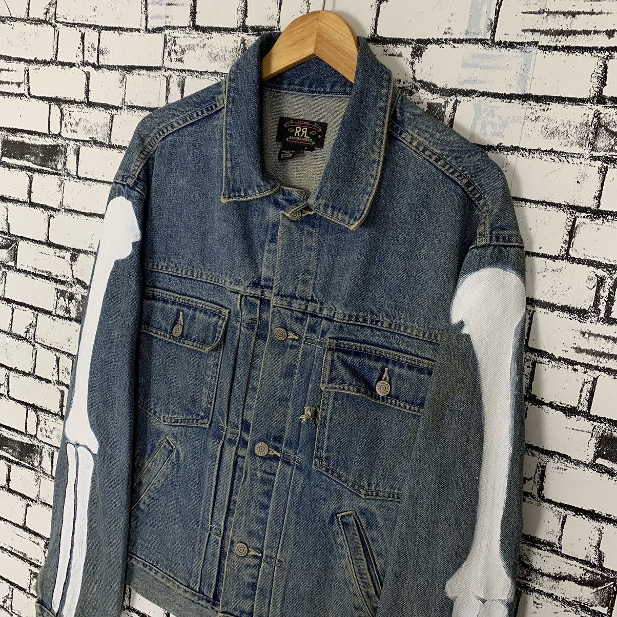 RRL Ralph Lauren Vintage Ralph Lauren Custom The Shining Denim Jacket Size US L / EU 52-54 / 3 - 3 Thumbnail