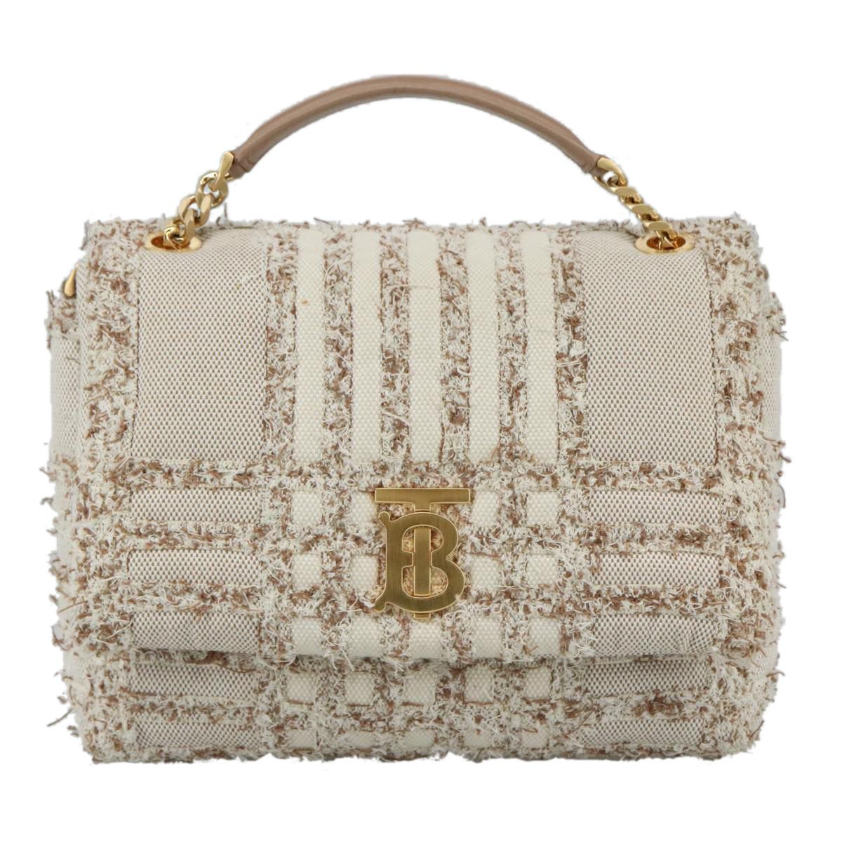 Burberry Tb Beige Canvas Handbag (Pre-Owned) Size ONE SIZE - 1 Thumbnail