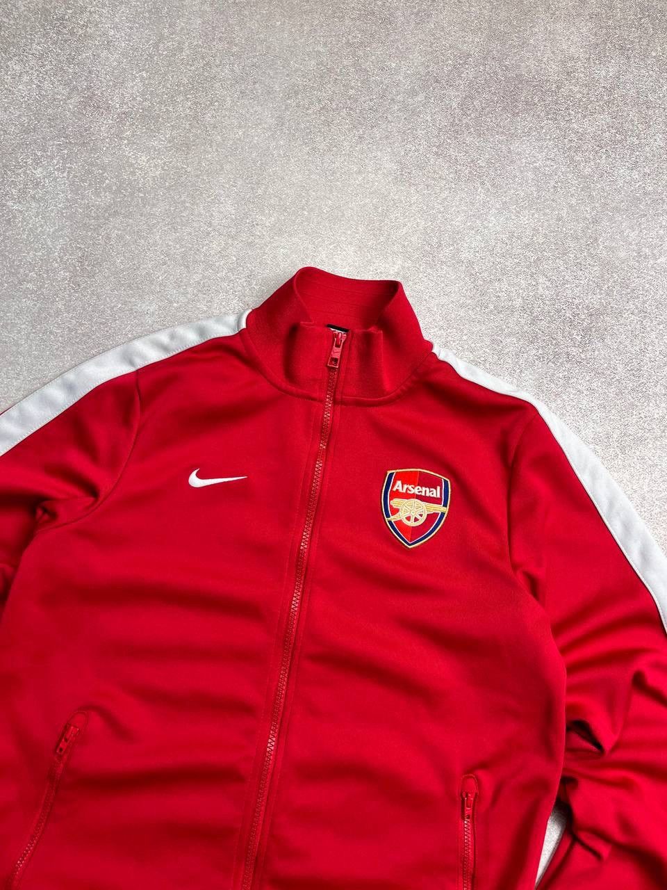Nike × Vintage Vintage Nike Arsenal Olympic Zip Jacket Y2K S Size US S / EU 44-46 / 1 - 4 Thumbnail
