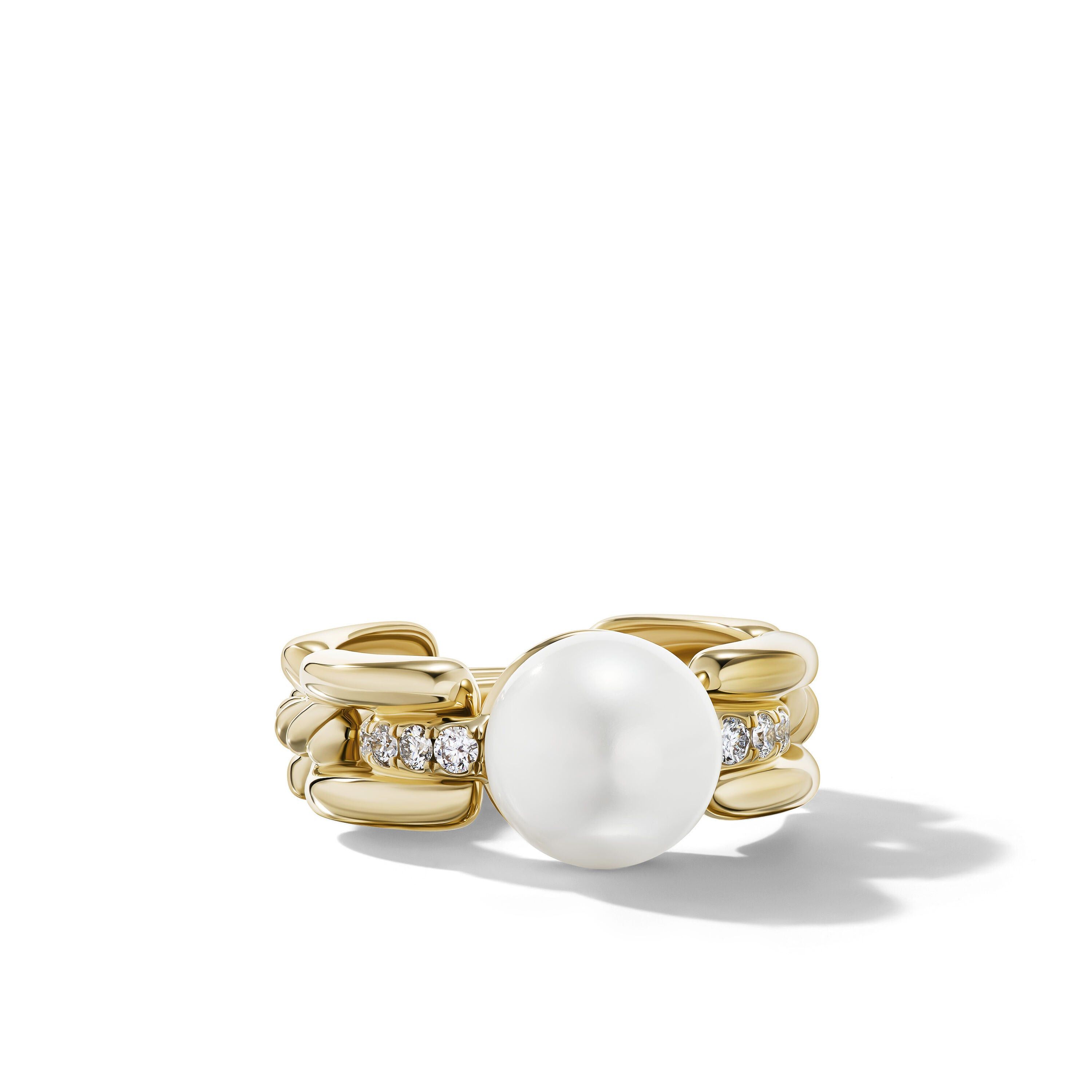 David Yurman o1s1wg111025 R17097D /Size 6 / Madison Pearl Ring in Golden Size ONE SIZE - 1 Thumbnail