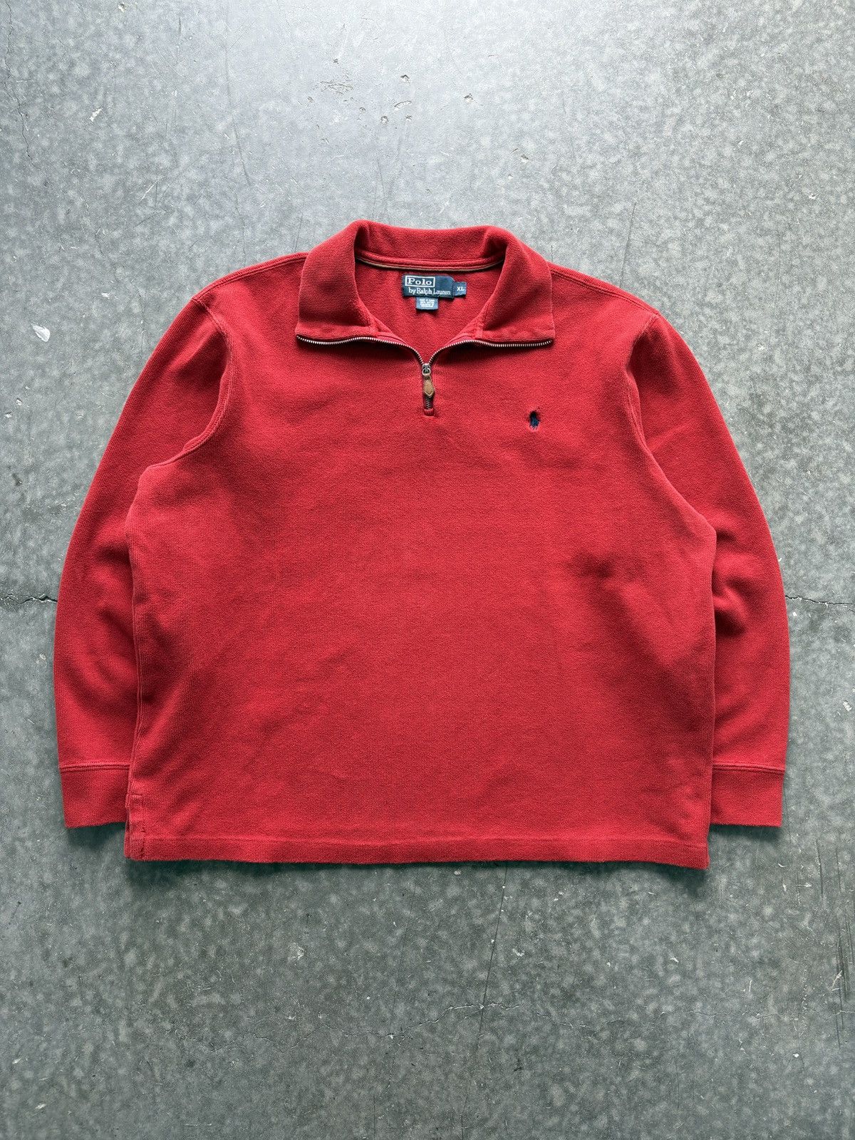 Polo Ralph Lauren Vintage Y2K Polo Ralph Lauren Quarter Zip Sweatshirt Size US L / EU 52-54 / 3 - 1 Thumbnail