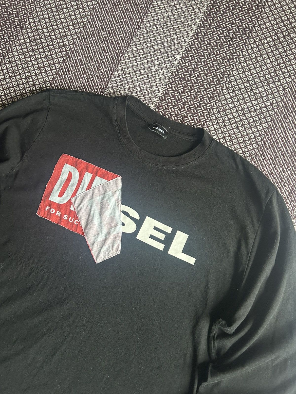 Diesel Diesel Big Logo LongSleeve T-shirt Streetwear Style Size XL Size US XL / EU 56 / 4 - 3 Thumbnail