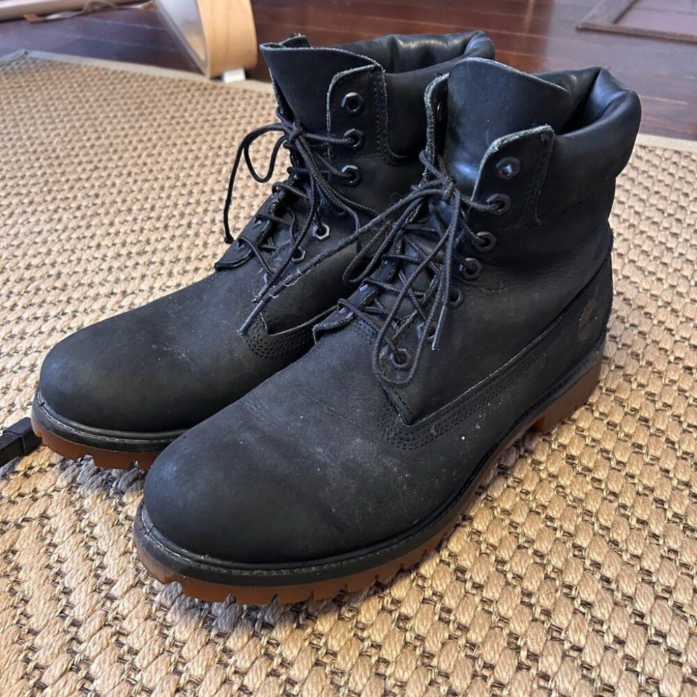 Timberland Men’s Size 11 Black Timberland Boots Size 11 Size US 11 / EU 44 - 2 Thumbnail