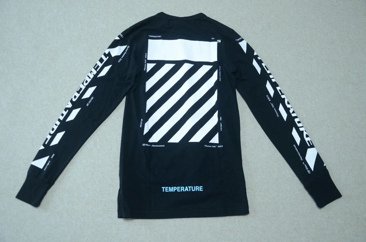 Off-White Off-White Warning Tape Long Sleeve T-Shirt XS Unisex Size US XS / EU 42 / 0 - 4 Thumbnail