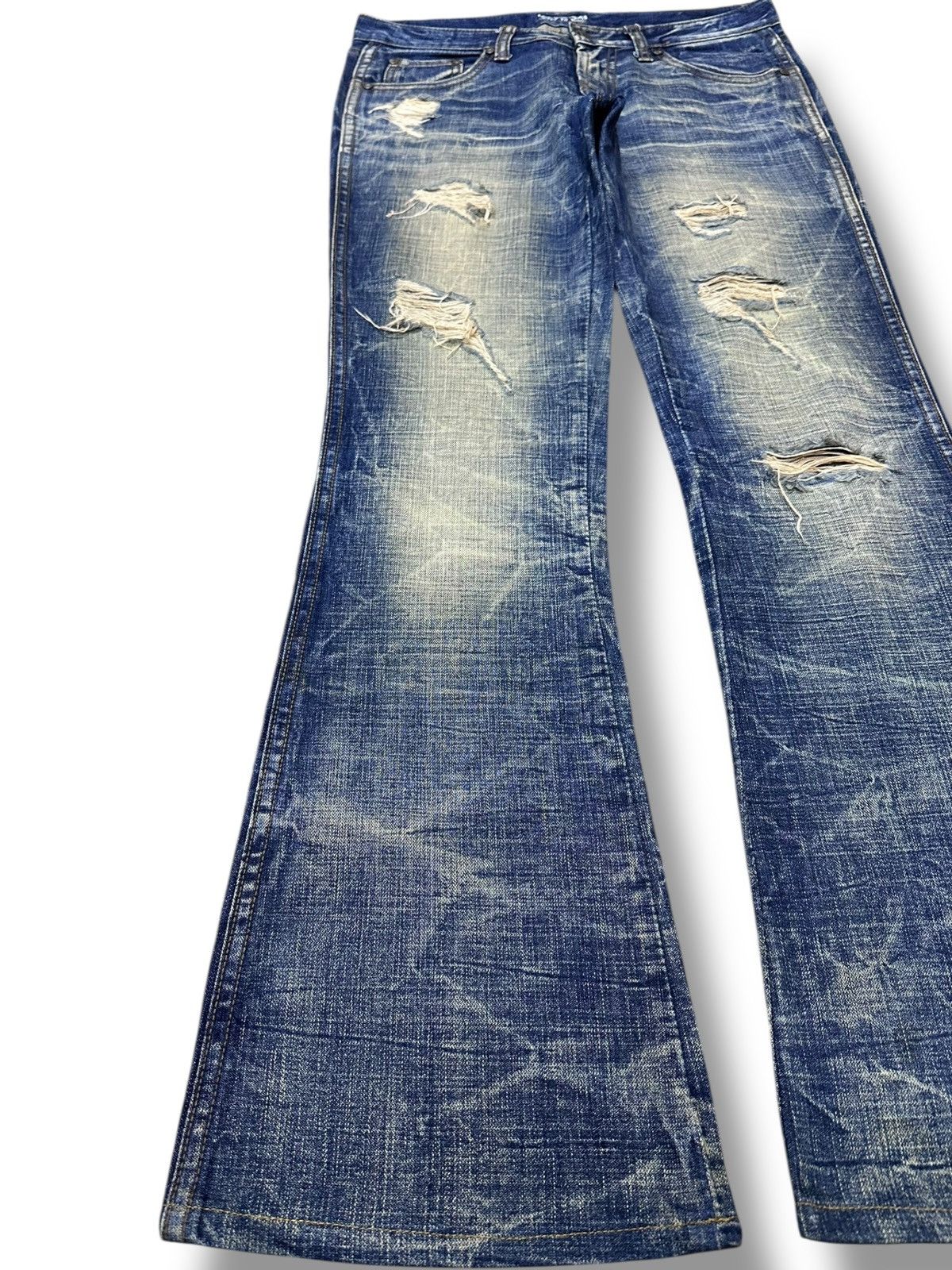 Hysteric Glamour Vintage Japanese Brand Flare Mudwash Grunge Distress Denim Size US 30 / EU 46 - 3 Thumbnail