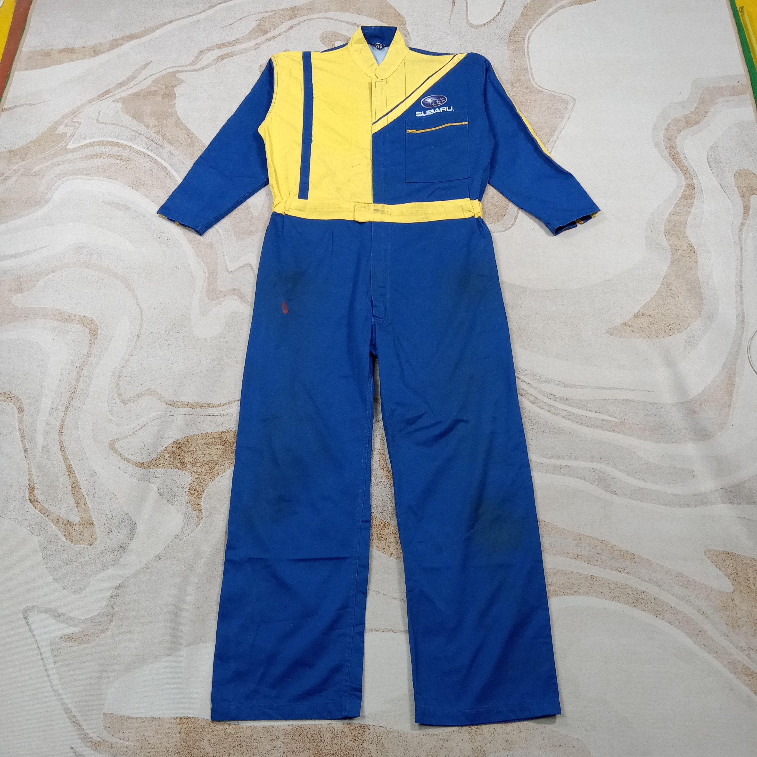 Japanese Brand Subaru Rally Team Racing Work Coverall Jacket C274N6 Size US L / EU 52-54 / 3 - 5 Thumbnail