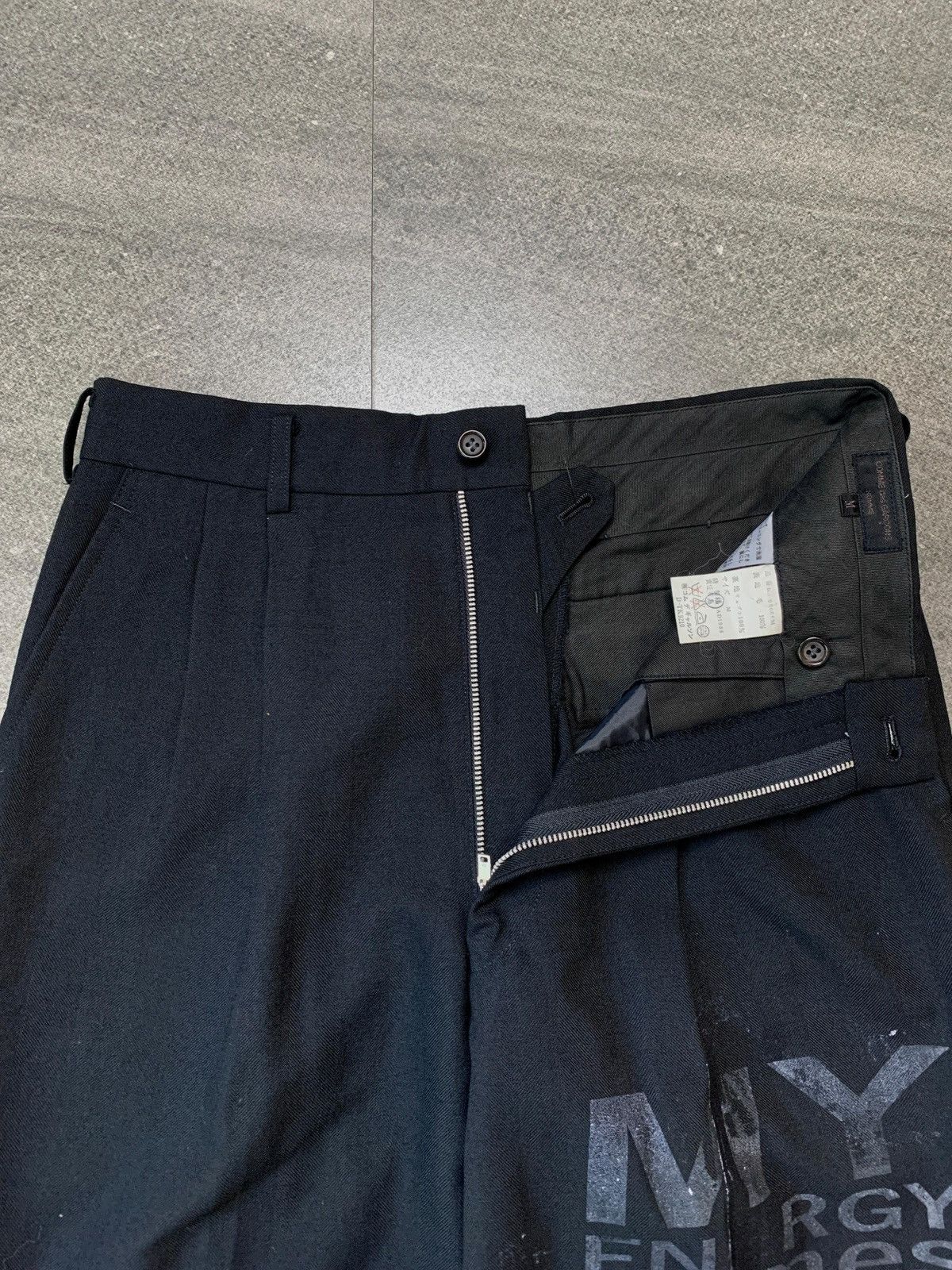 Comme des Garcons Homme FREE TAX! 90s Printed Poem Trousers - 30” Size US 31 - 4 Thumbnail