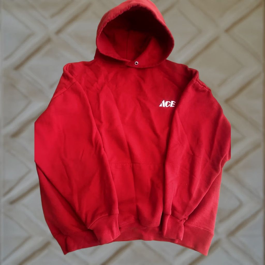 Jerzees VINTAGE Jerzees Super Sweats Hoodie XL Red 90s Embroidered Logo Men's Size US XL / EU 56 / 4 - 1 Thumbnail