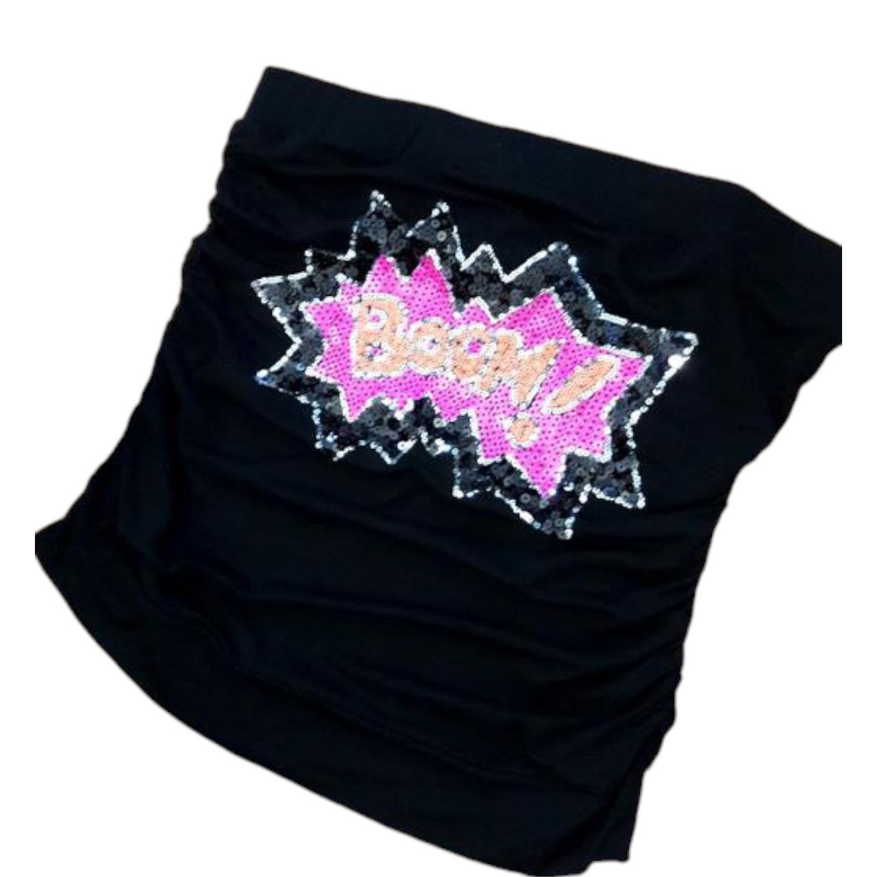Other Black tube top with sequence sz S brand Kikiriki Size S / US 4 / IT 40 - 1 Thumbnail