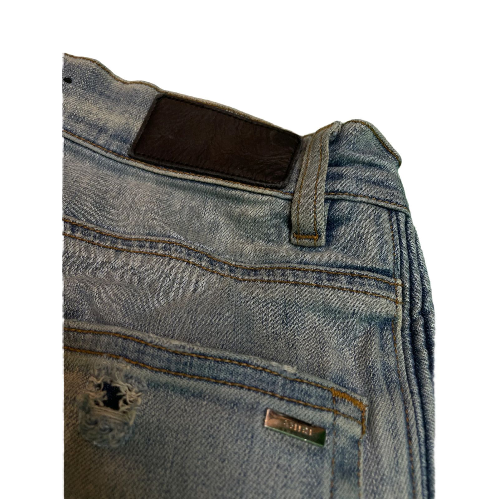 Amiri Amiri Zipper Thrasher Blue Jeans Size US 31 - 4 Thumbnail