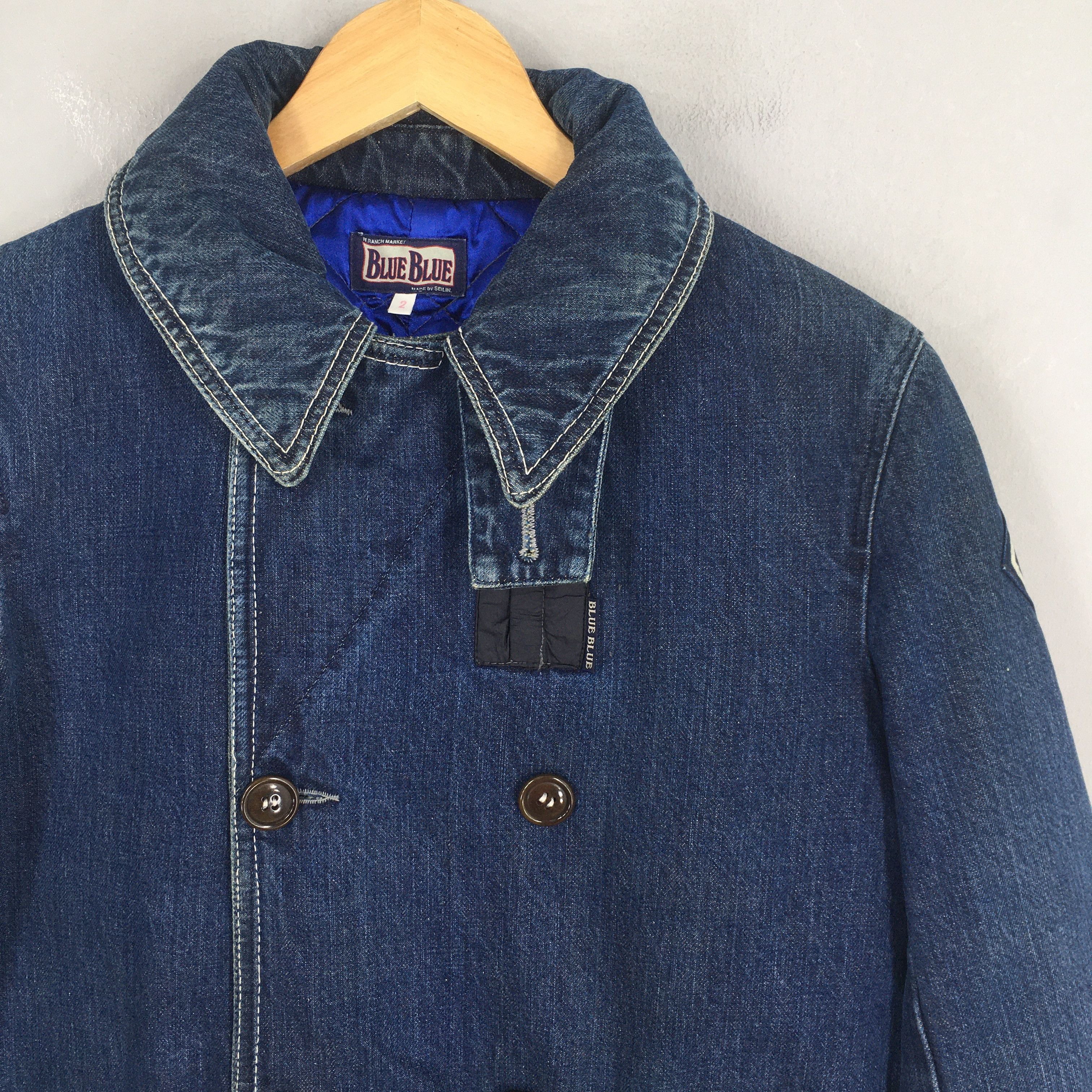 Blue Blue Japan Vintage Blue Blue Japan Indigo Us Navy Jeans Jacket Size US M / EU 48-50 / 2 - 2 Thumbnail