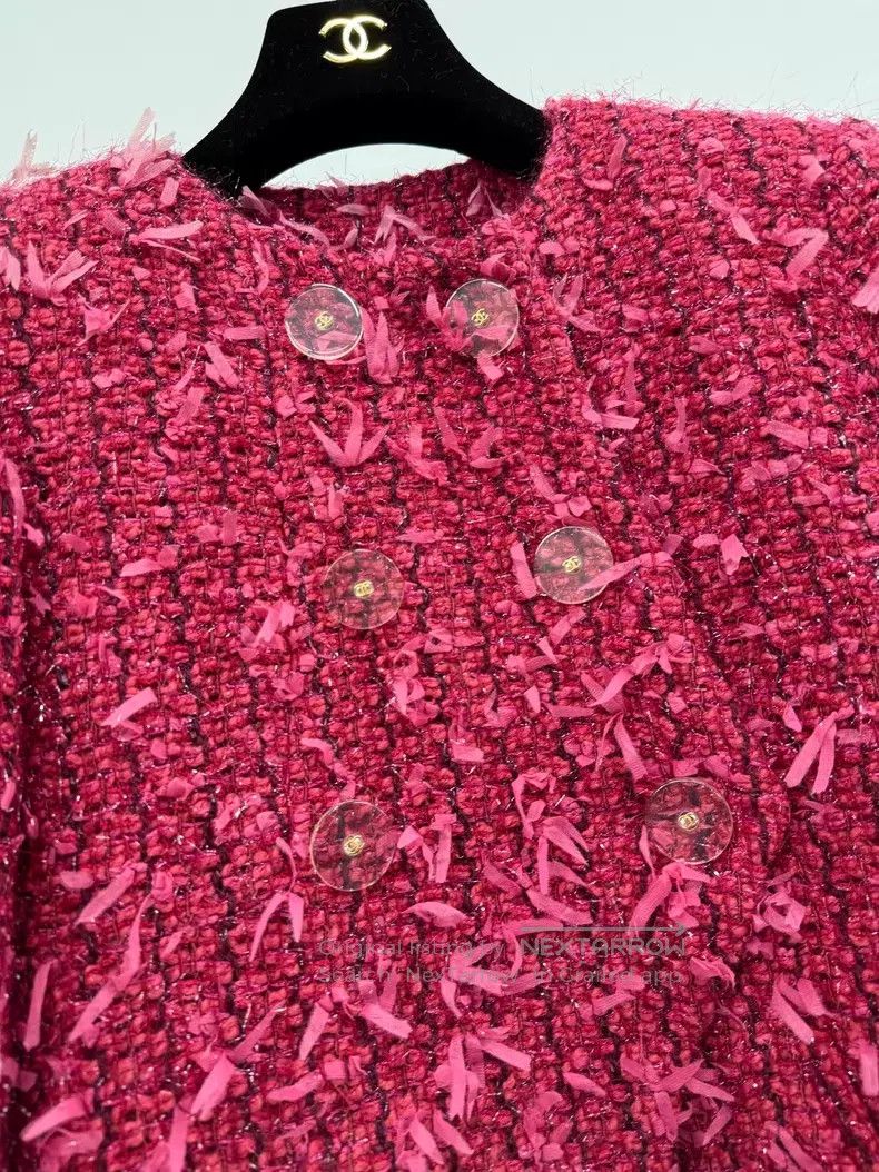 Chanel Chanel Metropolitan Series Red Tassel Jacket Size XS / US 0-2 / IT 36-38 - 2 Thumbnail