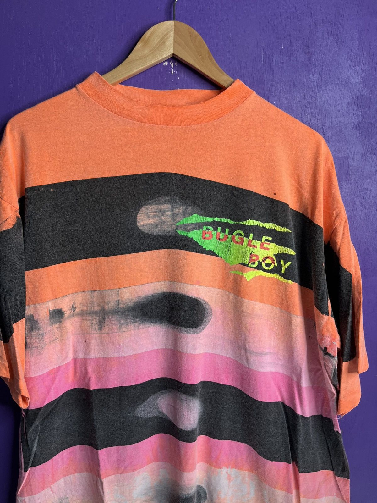 Bugle Boy × Vintage Vintage 90s Bugle boy Saturns moons/rings t-shirt Size US XL / EU 56 / 4 - 3 Thumbnail