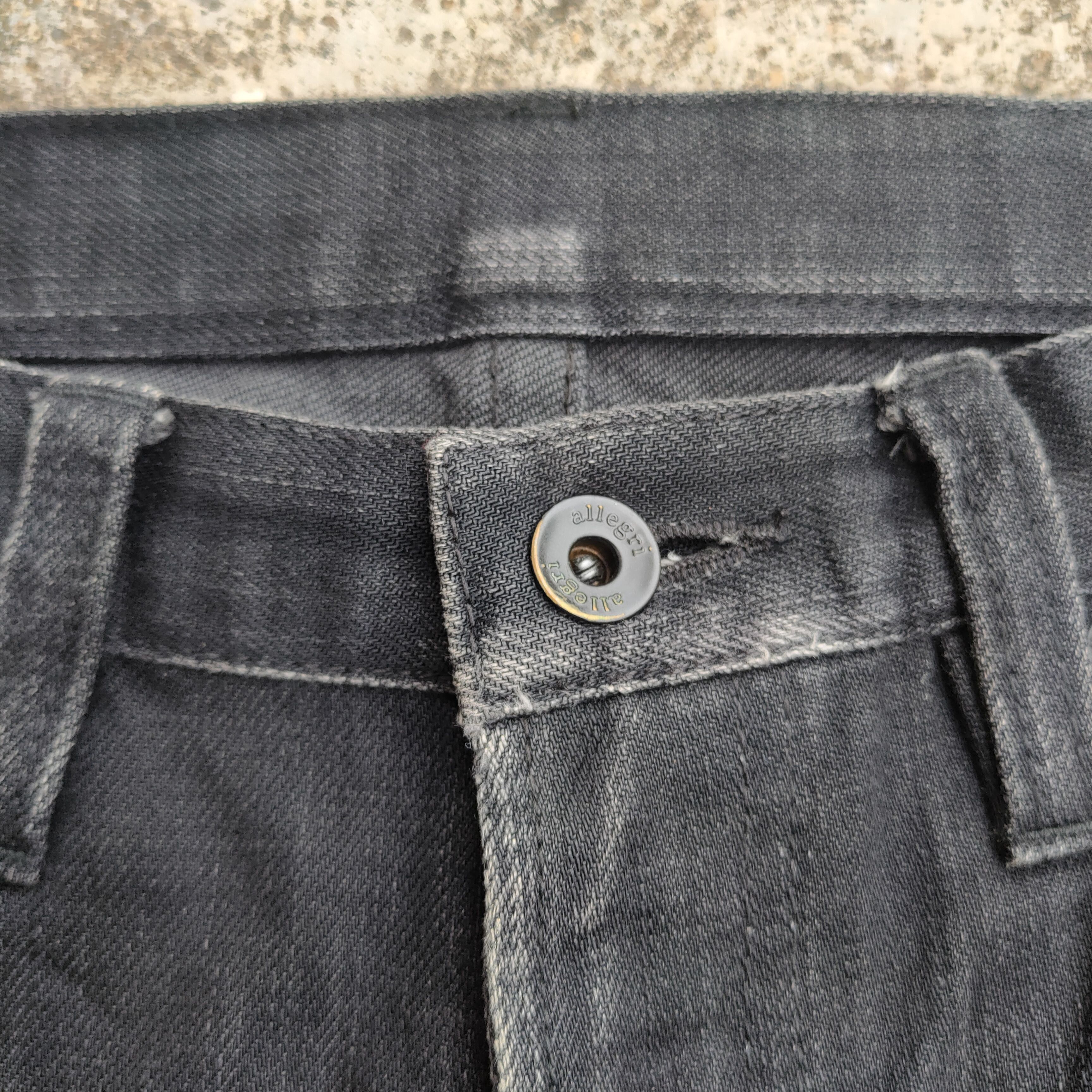 Japanese Brand vintage ALLEGERI faded black denim jeans pants Size US 32 / EU 48 - 5 Thumbnail
