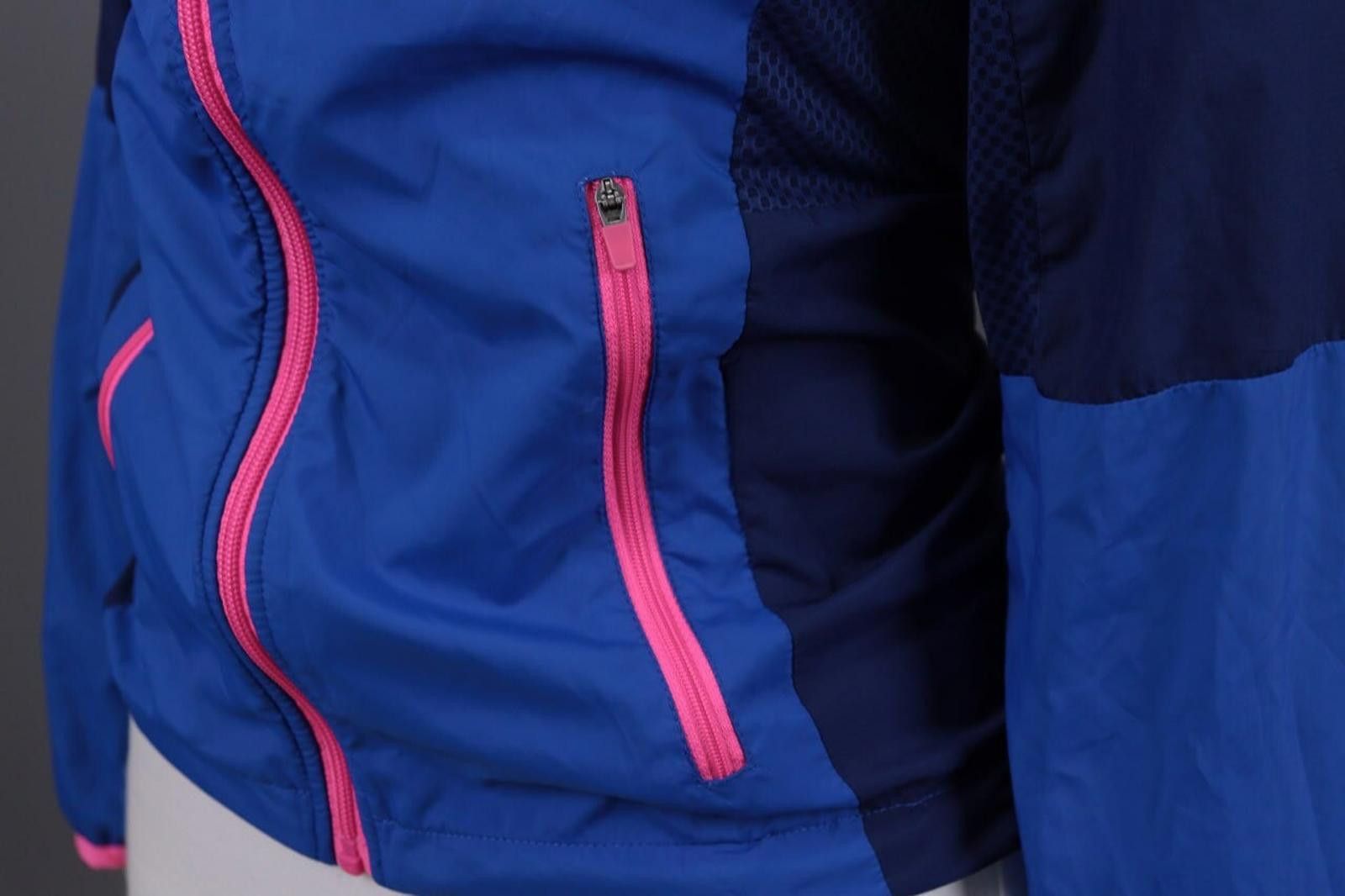 Designer Kari Traa Blue Collorblock Full Zip Waterproof Jacket SzXS Size XS / US 0-2 / IT 36-38 - 10 Thumbnail