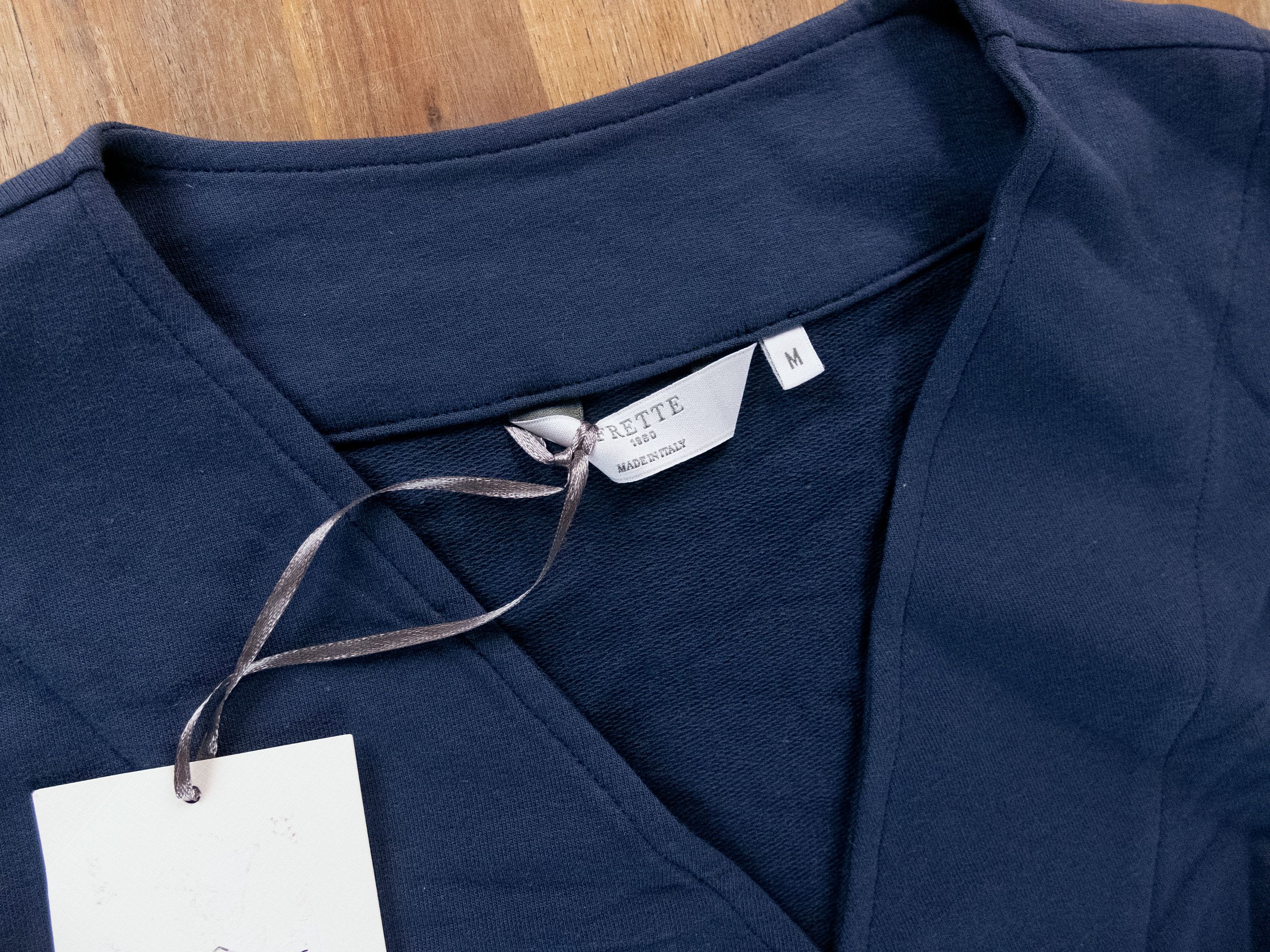 Other FRETTE blue cotton dressing gown / robe Medium pajama q Size US M / EU 48-50 / 2 - 2 Thumbnail